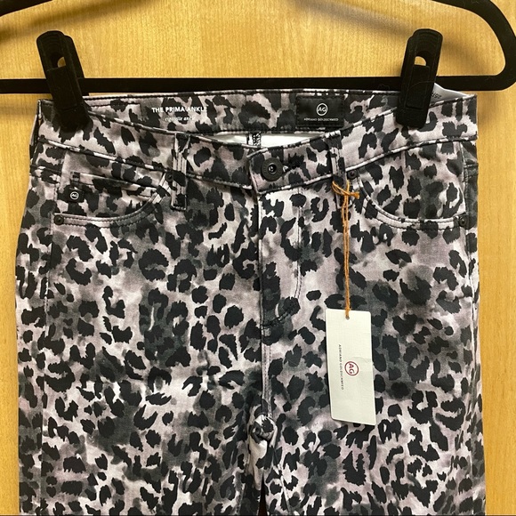 FINAL PRICE AG Prima Ankle Cigarette Jeans Leopard - Picture 3 of 6